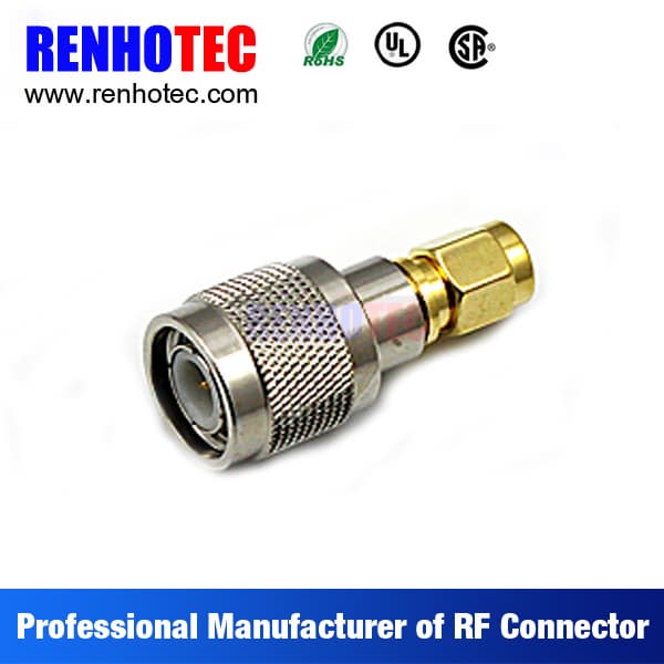 180 degree electric sma male to male tnc connector adapter